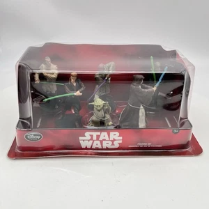 Disney Store - Star Wars Set Of 6 Jedi Figurines New - Picture 1 of 6