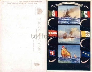 MILITARY NAVY-FLAGS & SHIPS OF ITALY-C98-130 - Picture 1 of 1