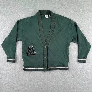 Adidas Sweater Button Up Green M Emboridered 50 Years Vintage 70s Style Cardigan - Picture 1 of 10