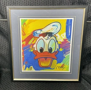 Peter Max Donald Duck Pop Art Gerahmter Druck - Disney Limited Edition   - Bild 1 von 9