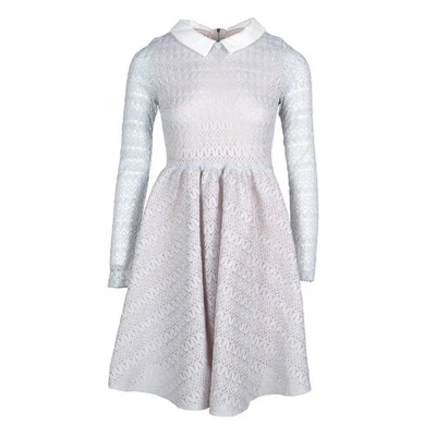 Vestido feminino Maje tamanho 1/S vestido skatista de renda colarinho destacável E18RAYONE - Imagem 1 de 4