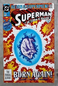 Superman DC Comics (June 1993) Born Again!; The Funeral is Over!; Bonus Poster - Picture 1 of 6