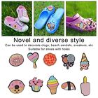 50pcs Cartoon Dessert Shoe Charm Children Adult PVC Lovely Shoe Charm Decora GF0