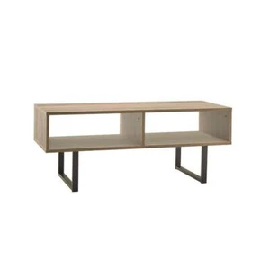 ClosetMaid Coffee Table 44.3"x18.1" Storage Furniture Gray w/Decorative Shelf - Picture 1 of 3