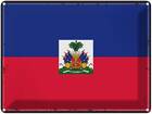 Blechschild Wandschild 30x40 cm Haiti Fahne Flagge Geschenk Deko