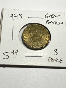 1943 Great Britain 3 Pence / Three Pence - Picture 1 of 2