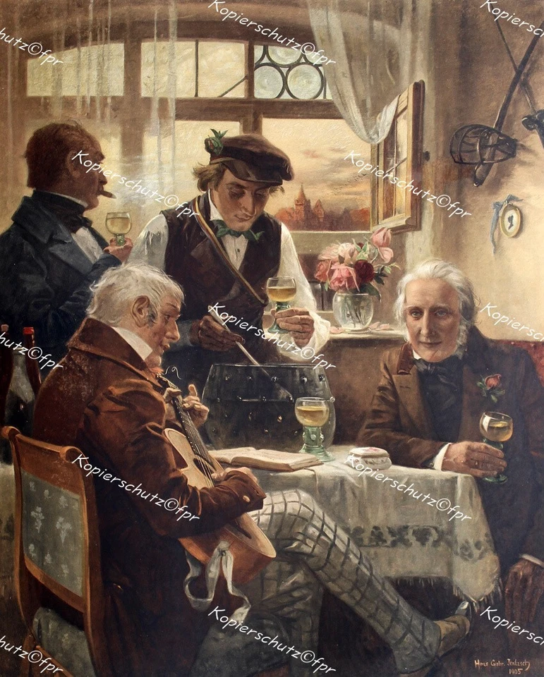 Studentika Studenten-Verbindung Burschenschaft Corps Maibowle Schläger Gitarre - Bild 1 von 1