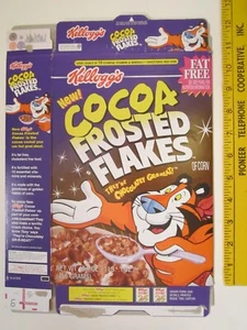 MT Kellogg's Cereal Box 1997 NEW! COCOA Frosted Flakes  Z107-43 - Picture 1 of 2