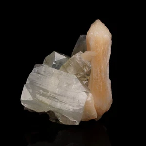 Apophyllite with Stilbite from Poonah - India - Picture 1 of 3