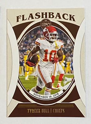 2021 Panini Legacy Flashback #FB-6 Tyreek Hill Kansas City Chiefs - Image 1 of 2