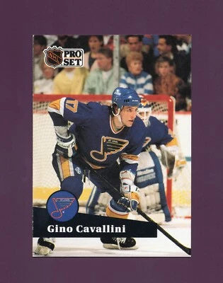 1991 Pro Set Gino Cavallini #218 - St. Louis Blues - Image 1 of 2