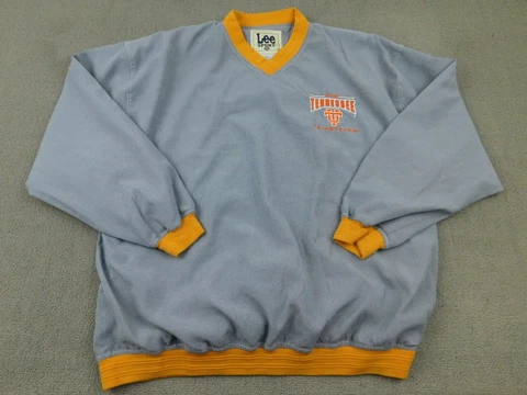 Vintage Tennessee Volunteers Jacket Men 2XL Blue Embroidered Logo Lee Sport XXL Cover