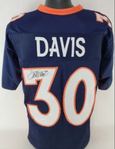Terrell Davis Signed Autographed Denver Broncos Custom Jersey (JSA Witness COA) - Picture 1 of 5