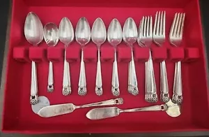 1847 Rogers Bros Silverware 60 Piece Set -Eternally Yours With Box - Picture 1 of 17