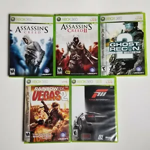 Assassin' Creed, 2 , Ghost Recon,Rainbow Six Vegas 2 , Forza Motorsport 3 XB 360 - Picture 1 of 2