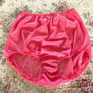 VTG Gaymode Penney’s Double Nylon Mushroom Gusset Silky Pink Panties NWOT Sz 42 - Picture 1 of 14