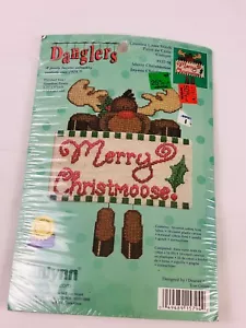 Janlynn Merry Christmoose Counted Cross Stitch Kit Danglers 157-94 cabin - Picture 1 of 6