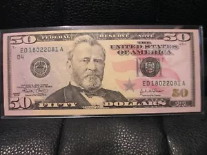 RADAR/REPEATER NOTE 2004 SERIES ED 18022081 A $50 NOTE - Picture 1 of 2