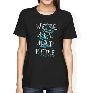 1Tee Damen T-Shirt Loose Fit We're All Mad Here Katze - Bild 1 von 15