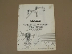 Case VWTA-S VWTA-66 Farm Truck Parts Catalog Service Repair List 1958 No RI 382 - Bild 1 von 2