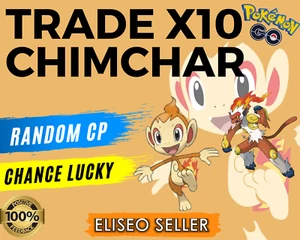 Chimchar Pokémon GO - Trade Chimchar x10 - Chance Lucky - Pre Inferneape - Picture 1 of 1