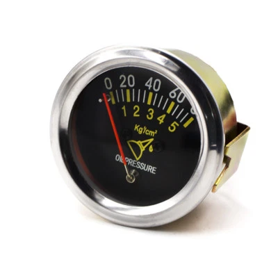 2" 52mm Universal Mechanical Auto Car Oil Press Pressure Gauge Meter 0-80 PSI - Image 1 of 4