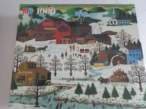MB 1,000 Puzzle Wysocki Americana Folk Jigsaw complete smoke creek landing - Picture 1 of 1
