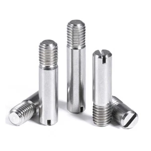 304 SS Schlitz Außengewinde Zylinderstift Aufnahmestift Welle M2 M2,5 M3-M10 - Bild 1 von 6