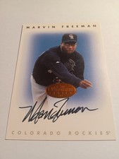 1996 LEAF SIGNATURE SERIES BRONZE MARVIN FREEMAN COLORADO ROCKIES