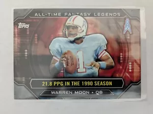 🏆 2015 Topps All-Time Fantasy Legends WARREN MOON #ATFL-WM HOUSTON OILERS - Foto 1 di 1