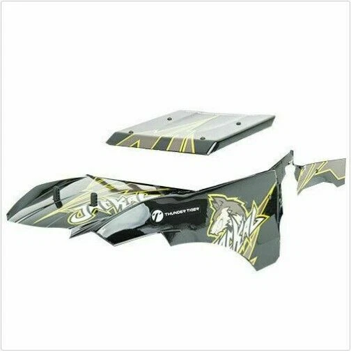 Thunder Tiger RC Car Jackal Parts Jackal Body Black PD35005KS - Image 1 of 1