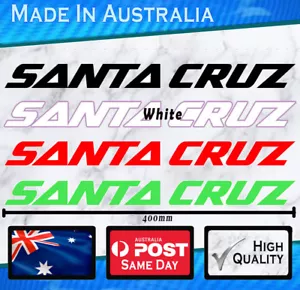 Santa Cruz CAR Decal - 400MM WIDE 4 colour options stickers VINYL Bike MTB - Foto 1 di 3