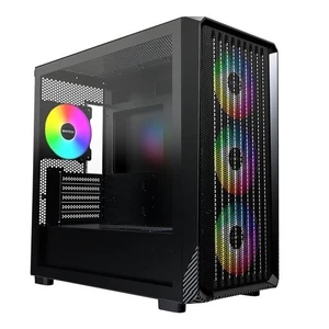 MONTECH X5M - Micro ATX Gaming PC Case, High Airflow, 4x120mm ARGB Fans Pre-inst - Picture 1 of 5