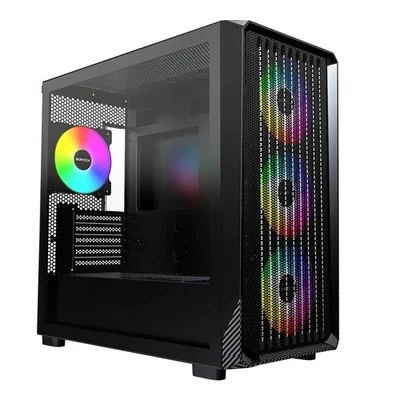 MONTECH X5M - Micro ATX Gaming PC Case, High Airflow, 4x120mm ARGB Fans Pre-inst - Image 1 of 4