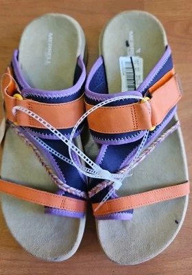 Sandalias Merrell para mujer 11 District Wrap Web Slide Slip Dewberry MODELO DE EXHIBICIÓN  Foto 1 de 4