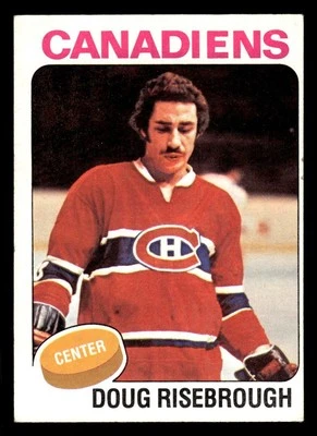 1975 TOPPS DOUG RISEBROUGH 107 NRMT RC HOCKEY MONTREAL CANADIENS - Image 1 of 2