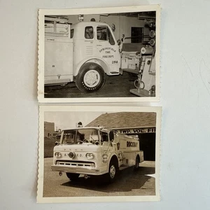 Springfield OH 256 1963 Ford C-Serie Pumper Fire Truck Fotos 4.25”x3.25” - Bild 1 von 4