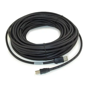 75ft USB 2.0 (ACTIVE) PLENUM Type A Male to B Male Cable  Black - Picture 1 of 3