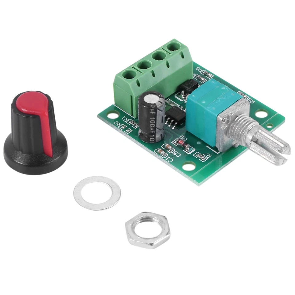 Low Voltage DC PWM Motor Speed Controller Module 1.8V 3V-5V-6V 12V 2A B1W89078 - Image 1 of 4