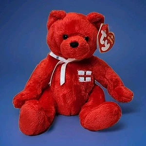 TY BEANIE BABY BABIES WITH TAG BEAR 2006 UK EXCLUSIVE GEORGE FLAG - Picture 1 of 6
