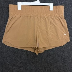 JoyLab Women's High Rise Lined Athletic Shorts Brown Running Gym XL - Picture 1 of 6