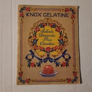 Vintage 1943 Knox Gelatine Promotional Cookbook Recipes  - Picture 1 of 1