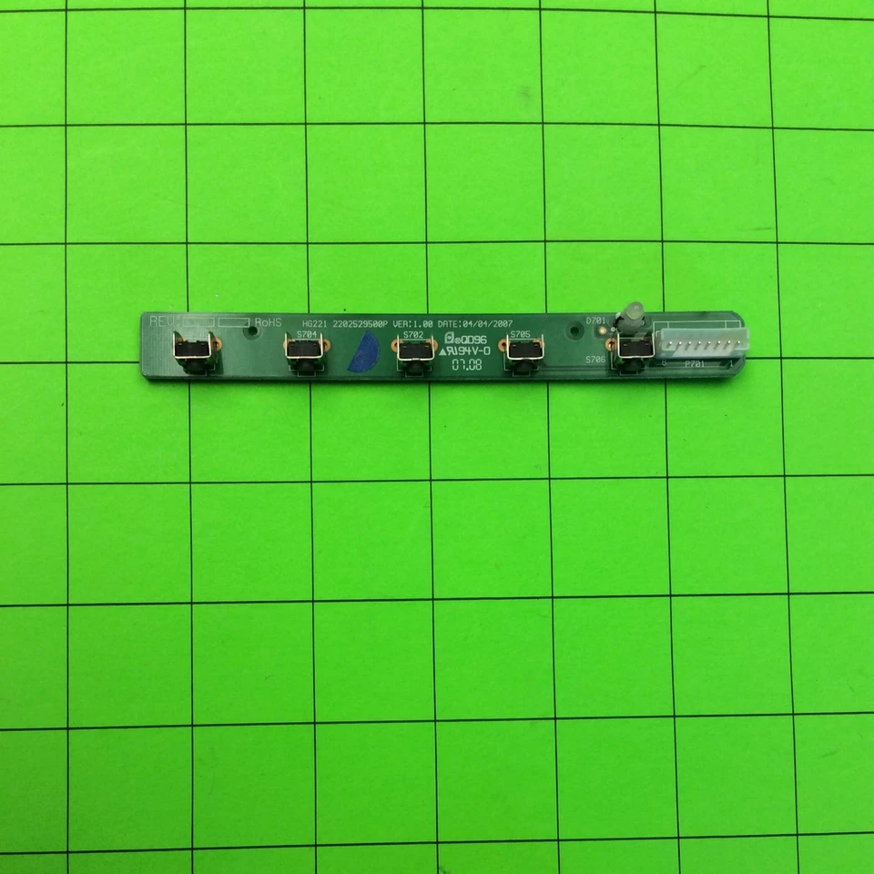 Hannspree HF229H Monitor Key Button Board HG221 2202529500P - Image 1 of 4