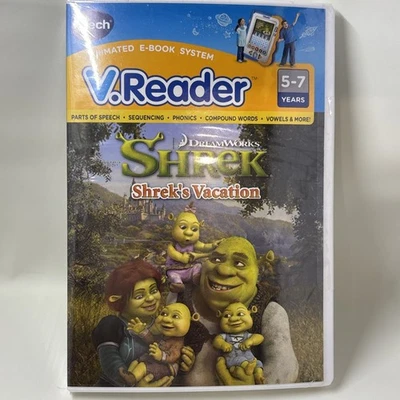 VTech V.Reader Dreamworks Shrek: Shrek's Vacation E Book NEW! Sealed 5-7 Years - Image 1 of 4