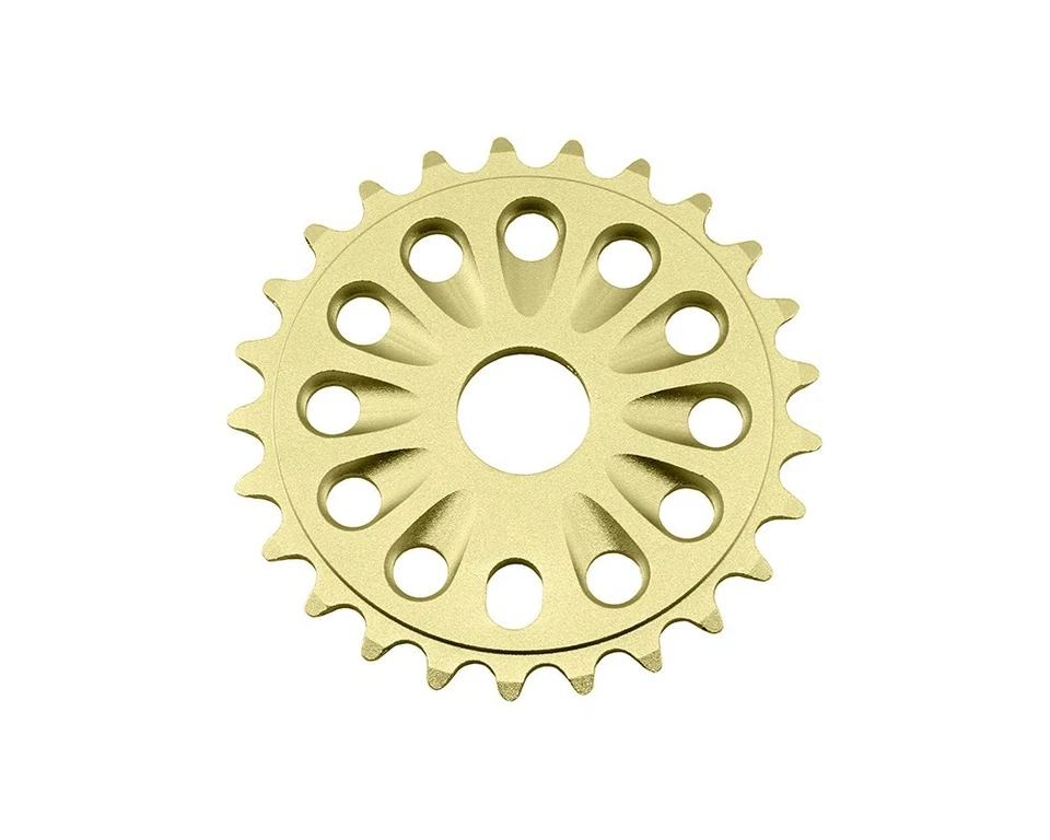 Piñón de aleación Alta 1/2 x 1/8 BMX Freestyle bicicleta "estilo de perfil" - oro 25t Foto 1 de 1