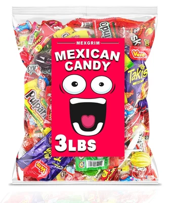 Paquete Variedad Caramelos Mexicanos, Bolsa Mixta de Dulces Mexicanos a Granel de 3Lbs, Incluye Lo Foto 1 de 4