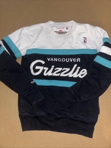 Vintage Vancouver Grizzlies Sweatshirt Mitchell & Ness XS 18x23 - Picture 1 of 6