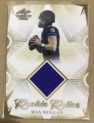 2023 Leaf Trinity Rookie Relics RC Max Duggan JERSEY RR-25 TCU Horned Frogs - Image 1 of 2