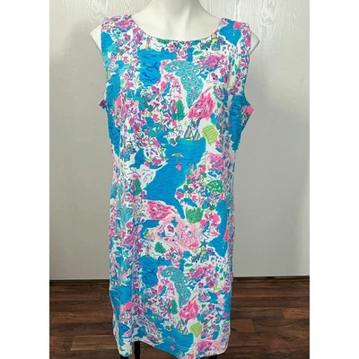 Lulu B XL Dress Sleeveless Sun Protection Vacation Tropical Theme - Image 1 of 4