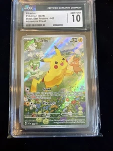 Pikachu 088 SV: Scarlet & Violet Promo Cards Holo CGC 10 Pokemon - Picture 1 of 2